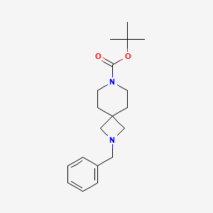 molecular formula C19H28N2O2 B1142674 Tert-butyl 2-benzyl-2,7-diazaspiro[3.5]nonane-7-carboxylate CAS No. 1206969-92-7