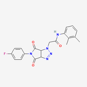 molecular formula C20H18FN5O3 B11426760 N-(2,3-dimethylphenyl)-2-[5-(4-fluorophenyl)-4,6-dioxo-4,5,6,6a-tetrahydropyrrolo[3,4-d][1,2,3]triazol-1(3aH)-yl]acetamide 