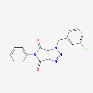 molecular formula C17H13ClN4O2 B11426765 1-(3-chlorobenzyl)-5-phenyl-3a,6a-dihydropyrrolo[3,4-d][1,2,3]triazole-4,6(1H,5H)-dione 