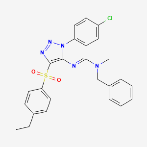 N-benzyl-7-chloro-3-[(4-ethylphenyl)sulfonyl]-N-methyl[1,2,3]triazolo[1,5-a]quinazolin-5-amine