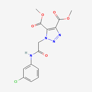 dimethyl 1-{2-[(3-chlorophenyl)amino]-2-oxoethyl}-1H-1,2,3-triazole-4,5-dicarboxylate