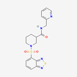 1-(2,1,3-benzothiadiazol-4-ylsulfonyl)-N-(pyridin-2-ylmethyl)piperidine-3-carboxamide