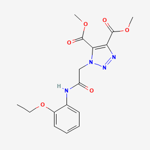 dimethyl 1-{2-[(2-ethoxyphenyl)amino]-2-oxoethyl}-1H-1,2,3-triazole-4,5-dicarboxylate