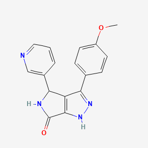 3-(4-methoxyphenyl)-4-(pyridin-3-yl)-4,5-dihydropyrrolo[3,4-c]pyrazol-6(1H)-one