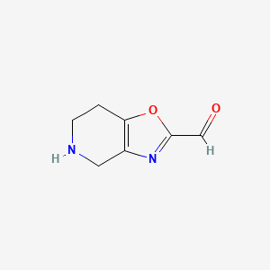 B1142690 4,5,6,7-Tetrahydrooxazolo[4,5-c]pyridine-2-carbaldehyde CAS No. 1378797-49-9