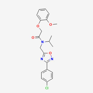 N-{[3-(4-chlorophenyl)-1,2,4-oxadiazol-5-yl]methyl}-2-(2-methoxyphenoxy)-N-(propan-2-yl)acetamide