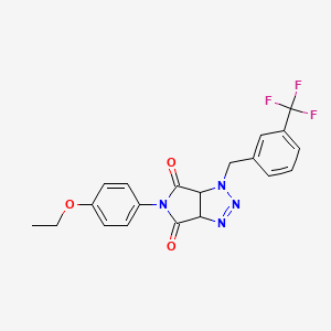 5-(4-ethoxyphenyl)-1-[3-(trifluoromethyl)benzyl]-3a,6a-dihydropyrrolo[3,4-d][1,2,3]triazole-4,6(1H,5H)-dione