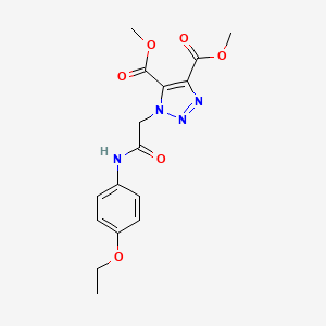 dimethyl 1-{2-[(4-ethoxyphenyl)amino]-2-oxoethyl}-1H-1,2,3-triazole-4,5-dicarboxylate