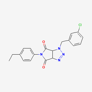 1-(3-chlorobenzyl)-5-(4-ethylphenyl)-3a,6a-dihydropyrrolo[3,4-d][1,2,3]triazole-4,6(1H,5H)-dione