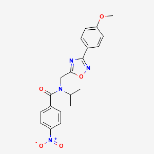 N-{[3-(4-methoxyphenyl)-1,2,4-oxadiazol-5-yl]methyl}-4-nitro-N-(propan-2-yl)benzamide