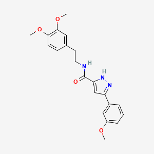 N-[2-(3,4-dimethoxyphenyl)ethyl]-3-(3-methoxyphenyl)-1H-pyrazole-5-carboxamide