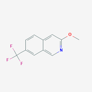 B1142710 7-(Trifluoromethyl)-3-methoxyisoquinoline CAS No. 1357947-03-5
