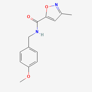 N-[(4-methoxyphenyl)methyl]-3-methyl-1,2-oxazole-5-carboxamide