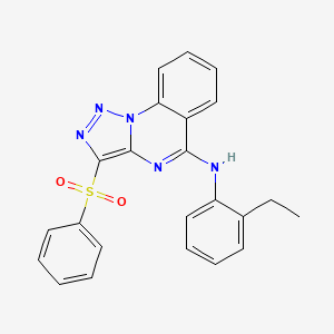 N-(2-ethylphenyl)-3-(phenylsulfonyl)[1,2,3]triazolo[1,5-a]quinazolin-5-amine