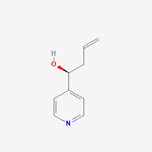 molecular formula C9H11NO B114272 (1S)-1-pyridin-4-ylbut-3-en-1-ol CAS No. 144635-04-1