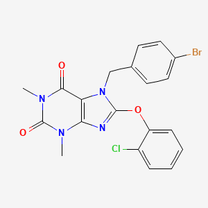 7-(4-bromobenzyl)-8-(2-chlorophenoxy)-1,3-dimethyl-3,7-dihydro-1H-purine-2,6-dione