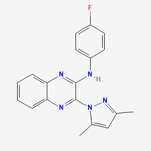 3-(3,5-dimethyl-1H-pyrazol-1-yl)-N-(4-fluorophenyl)quinoxalin-2-amine