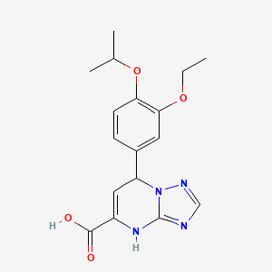 7-[3-Ethoxy-4-(propan-2-yloxy)phenyl]-4,7-dihydro[1,2,4]triazolo[1,5-a]pyrimidine-5-carboxylic acid