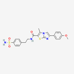 6-(4-methoxyphenyl)-3-methyl-N-(4-sulfamoylphenethyl)imidazo[2,1-b]thiazole-2-carboxamide