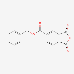 molecular formula C₁₆H₁₀O₅ B1142748 Benzyl 1,3-dioxo-1,3-dihydroisobenzofuran-5-carboxylate CAS No. 29638-13-9