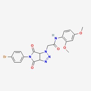 2-[5-(4-bromophenyl)-4,6-dioxo-4,5,6,6a-tetrahydropyrrolo[3,4-d][1,2,3]triazol-1(3aH)-yl]-N-(2,4-dimethoxyphenyl)acetamide