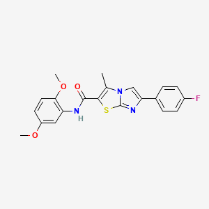 N-(2,5-dimethoxyphenyl)-6-(4-fluorophenyl)-3-methylimidazo[2,1-b][1,3]thiazole-2-carboxamide