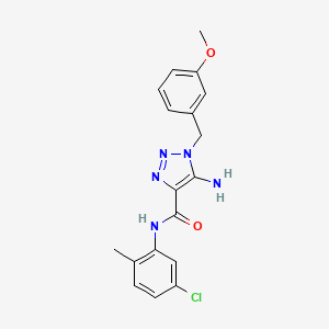 5-amino-N-(5-chloro-2-methylphenyl)-1-(3-methoxybenzyl)-1H-1,2,3-triazole-4-carboxamide