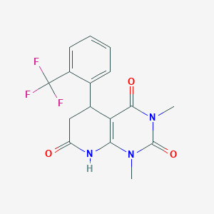 1,3-dimethyl-5-[2-(trifluoromethyl)phenyl]-5,8-dihydropyrido[2,3-d]pyrimidine-2,4,7(1H,3H,6H)-trione