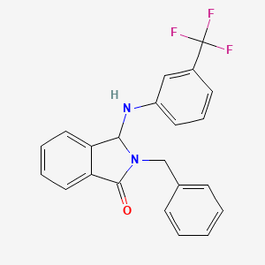 2-benzyl-3-{[3-(trifluoromethyl)phenyl]amino}-2,3-dihydro-1H-isoindol-1-one