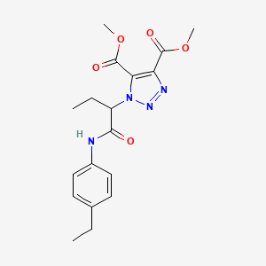 dimethyl 1-{1-[(4-ethylphenyl)amino]-1-oxobutan-2-yl}-1H-1,2,3-triazole-4,5-dicarboxylate