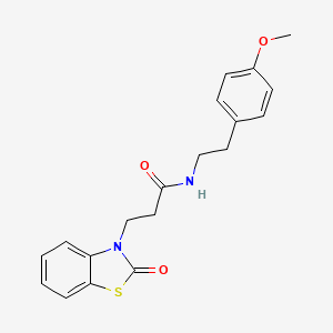 N-[2-(4-methoxyphenyl)ethyl]-3-(2-oxo(3-hydrobenzothiazol-3-yl))propanamide