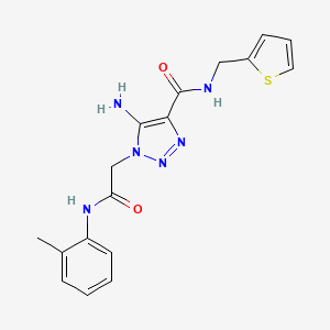 5-amino-1-{2-[(2-methylphenyl)amino]-2-oxoethyl}-N-(thiophen-2-ylmethyl)-1H-1,2,3-triazole-4-carboxamide