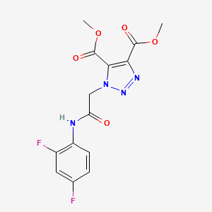 dimethyl 1-{2-[(2,4-difluorophenyl)amino]-2-oxoethyl}-1H-1,2,3-triazole-4,5-dicarboxylate