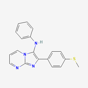 2-[4-(methylsulfanyl)phenyl]-N-phenylimidazo[1,2-a]pyrimidin-3-amine