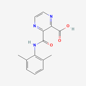 molecular formula C14H13N3O3 B11427635 3-[(2,6-Dimethylphenyl)carbamoyl]pyrazine-2-carboxylic acid 