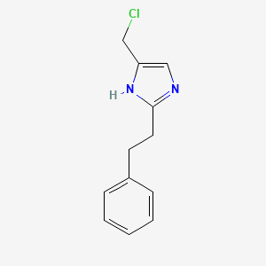 molecular formula C₁₂H₁₃ClN₂ B1142764 5-(chloromethyl)-2-(2-phenylethyl)-1H-imidazole CAS No. 52353-81-8
