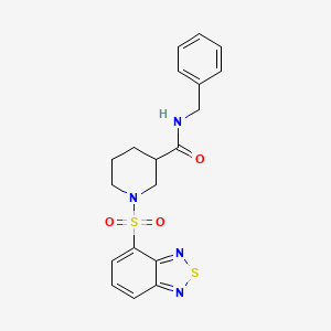 molecular formula C19H20N4O3S2 B11427650 1-(2,1,3-benzothiadiazol-4-ylsulfonyl)-N-benzylpiperidine-3-carboxamide 