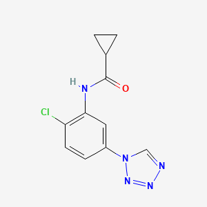 N-[2-chloro-5-(1H-tetrazol-1-yl)phenyl]cyclopropanecarboxamide