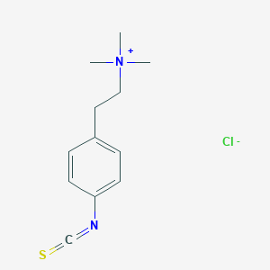 molecular formula C12H17ClN2S B114277 4-Isothiocyanato-N,N,N-trimethylbenzeneethanaminium chloride CAS No. 142937-20-0