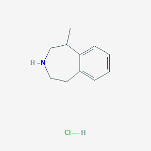 molecular formula C₁₁H₁₅N B1142771 5-甲基-2,3,4,5-四氢-1H-3-苯并氮杂卓；盐酸盐 CAS No. 929297-55-2