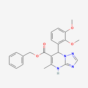 Benzyl 7-(2,3-dimethoxyphenyl)-5-methyl-4,7-dihydro[1,2,4]triazolo[1,5-a]pyrimidine-6-carboxylate