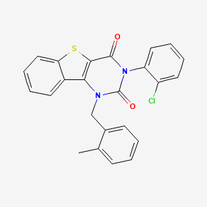 3-(2-chlorophenyl)-1-(2-methylbenzyl)[1]benzothieno[3,2-d]pyrimidine-2,4(1H,3H)-dione