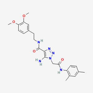 5-amino-N-[2-(3,4-dimethoxyphenyl)ethyl]-1-{2-[(2,4-dimethylphenyl)amino]-2-oxoethyl}-1H-1,2,3-triazole-4-carboxamide