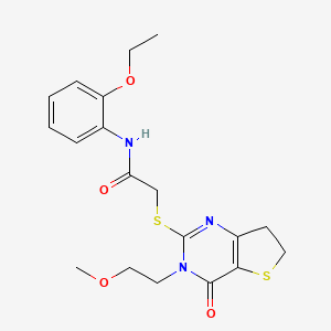 N-(2-ethoxyphenyl)-2-((3-(2-methoxyethyl)-4-oxo-3,4,6,7-tetrahydrothieno[3,2-d]pyrimidin-2-yl)thio)acetamide