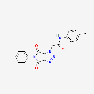 N-(4-methylphenyl)-2-[5-(4-methylphenyl)-4,6-dioxo-4,5,6,6a-tetrahydropyrrolo[3,4-d][1,2,3]triazol-1(3aH)-yl]acetamide