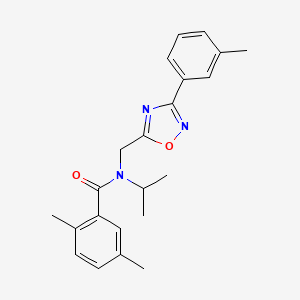 2,5-dimethyl-N-{[3-(3-methylphenyl)-1,2,4-oxadiazol-5-yl]methyl}-N-(propan-2-yl)benzamide