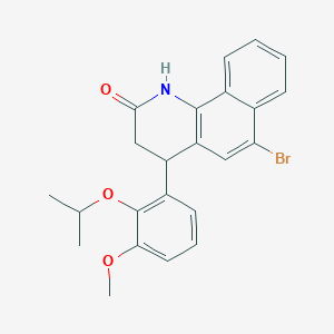 6-bromo-4-[3-methoxy-2-(propan-2-yloxy)phenyl]-3,4-dihydrobenzo[h]quinolin-2(1H)-one