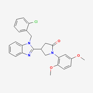 4-[1-(2-chlorobenzyl)-1H-benzimidazol-2-yl]-1-(2,5-dimethoxyphenyl)pyrrolidin-2-one