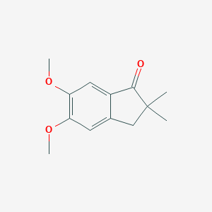 molecular formula C13H16O3 B114281 2,3-Dihydro-5,6-dimethoxy-2,2-dimethyl-1H-inden-1-one CAS No. 149862-32-8