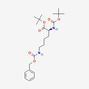 molecular formula C₂₃H₃₆N₂O₆ B1142811 Nalpha-BOC-Nepsilon-CBZ-L-Lysine tert-Butyl Ester CAS No. 135727-85-4